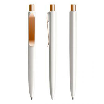 Klassischer Kugelschreiber mit Metall-Clip und Druckknopf, erhöhte Vielseitigkeit durch Metallkombinationen