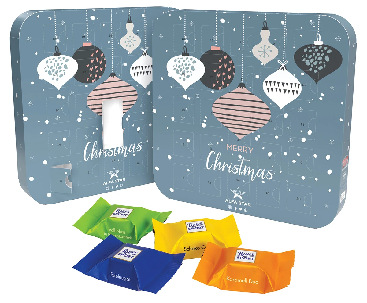 Adventskalender 2023 - APPventskalender - Maxi ECO Sorte Rittersport
