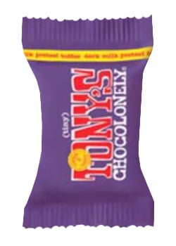 Adventskalender Schokolade 2023 - Tiny Tonys Dunkle Milchbrezeln mit Toffee