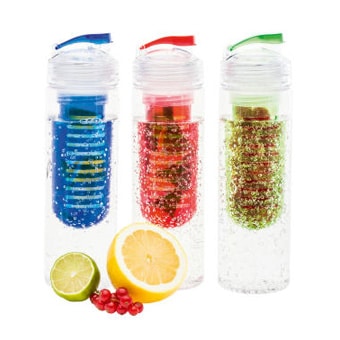Trinkflasche mit Fruchtbehälter - RETUMBLER JOILETTA. Aromatisieren Sie Ihre tägliche Wasserration mit Ihrem Lieblingsobst.