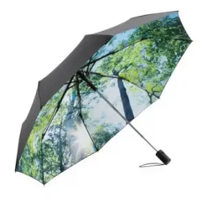 Automatik-Taschenschirm mit farbigem Motiv-Innendruck, komfortabler Automatik-Funktion und hochwertigem Windproof-System