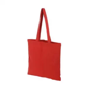 Nachhaltige Baumwolltasche 'GRETA' aus recycelten Rohstoffen (80% Baumwolle, 20% Polyester, ca. 200 g/m²) mit langen Henkeln als Werbemittel