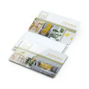 Bedruckbares Haftnotiz-Set im Umschlag, Werbeartikel mit bedruckten oder unbedruckten Haftnotizen