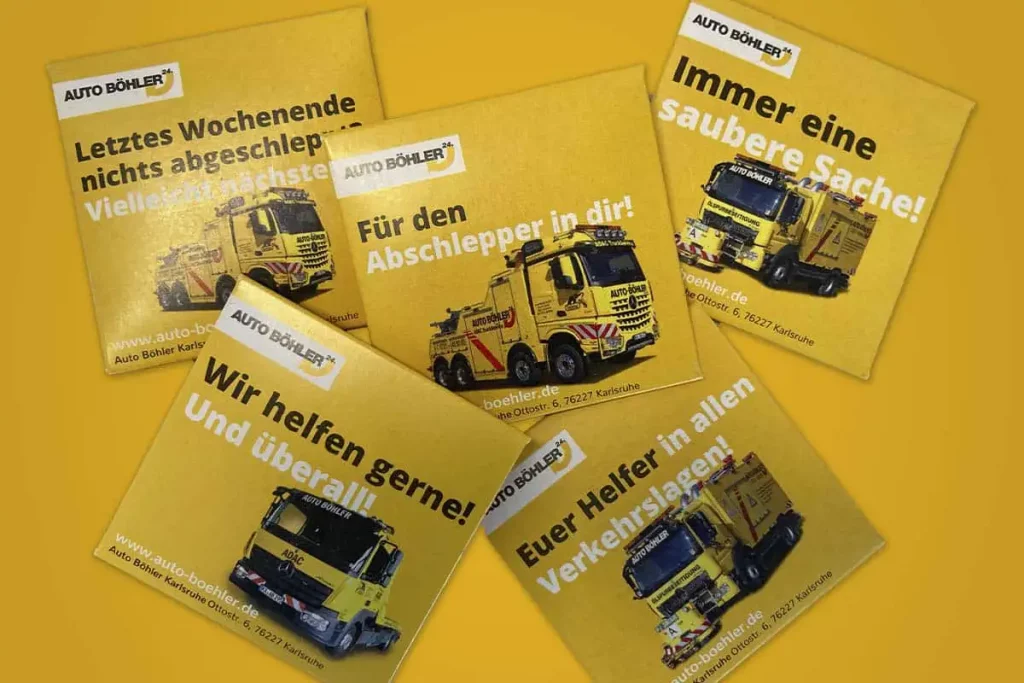 Hauptfleisch - Auto Böhler Werbeartikel Sonderanfertigung Kondome