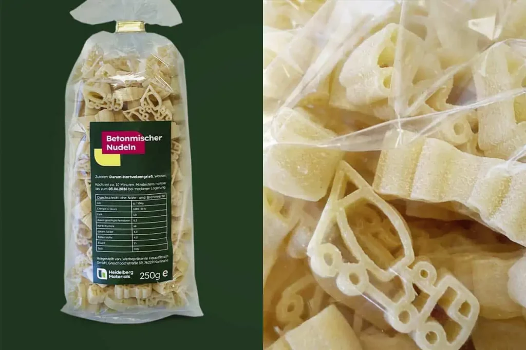 Individuelle Verpackung Betonmischer Nudeln-Werbemittel