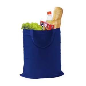 Klassische Baumwolltasche (110 g/m²) mit kurzen Henkeln als Werbemittel