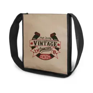 Klassische Umhängetasche mit Tragegurt, Postbotentaschen-Stil. Joytextasche Genf aus langlebiger Materialfusion.