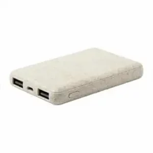 Ökologische Powerbank aus Weizenstroh-Kunststoff mit 5000mAh