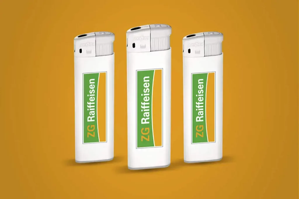 ZG Raiffeisen Werbegeschenk Feuerzeug